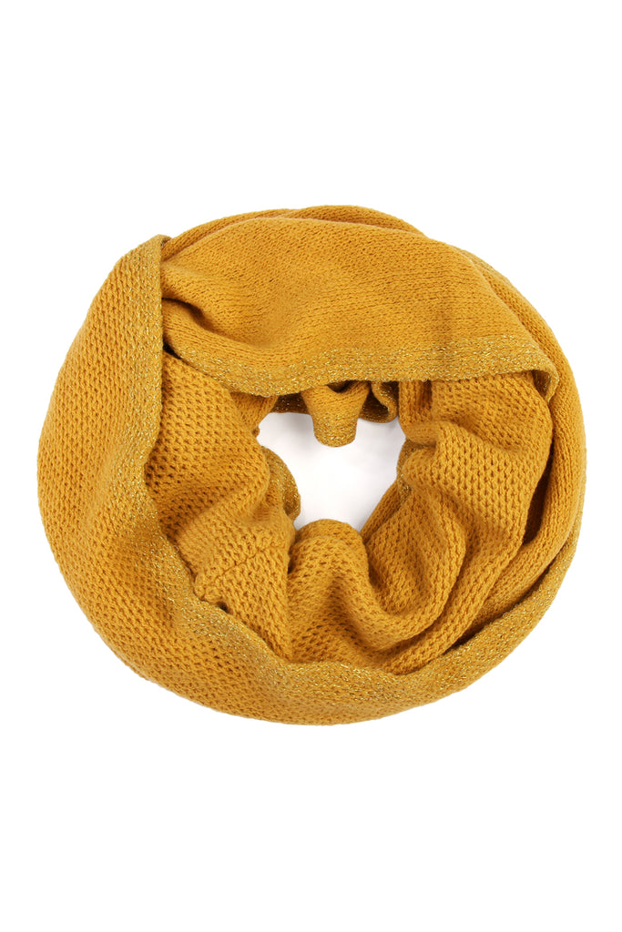 Soft Glitter Infinity Scarf