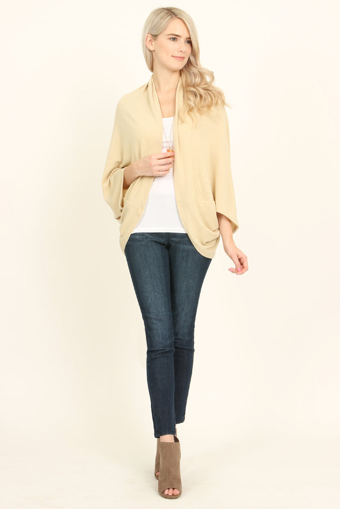 Open Front Dolman Cardigan