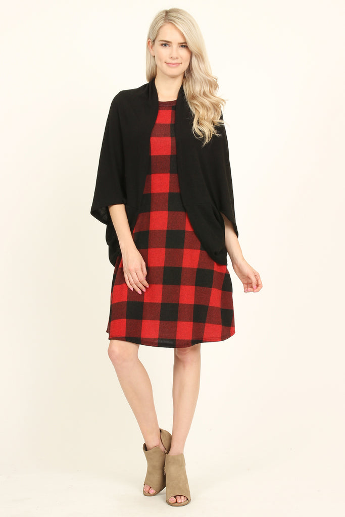 Open Front Dolman Cardigan