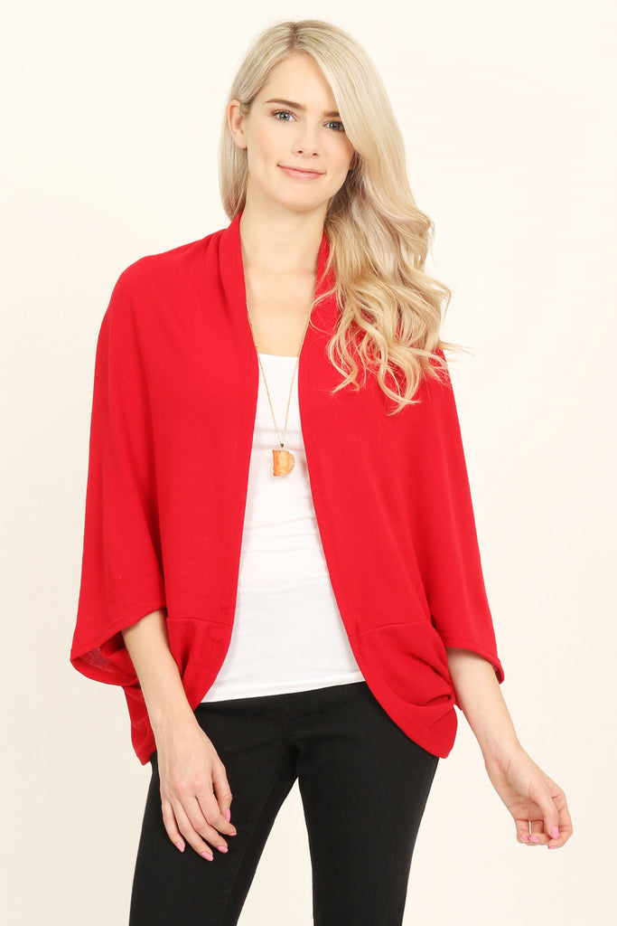 Open Front Dolman Cardigan