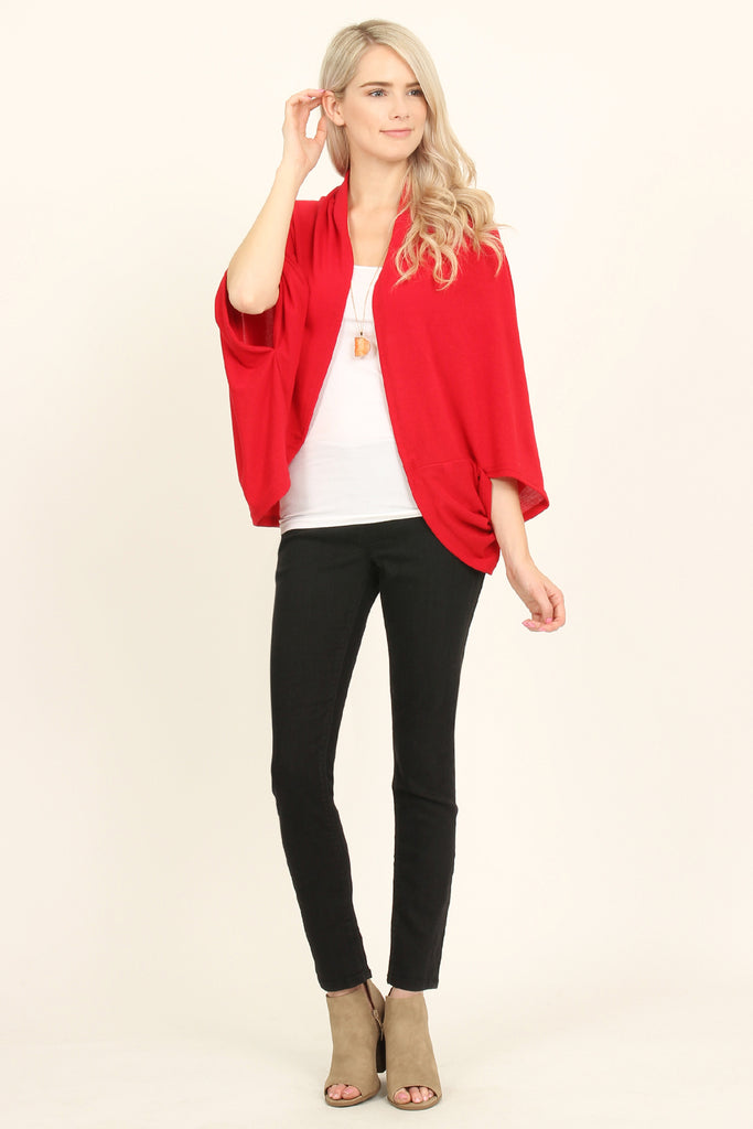 Open Front Dolman Cardigan