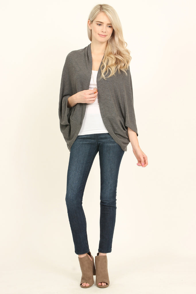 Open Front Dolman Cardigan