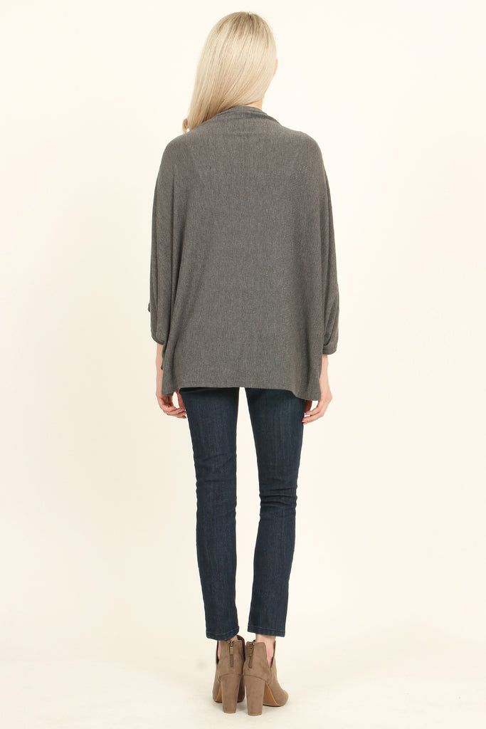 Open Front Dolman Cardigan