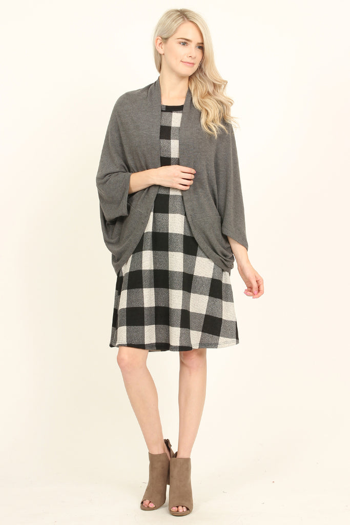 Open Front Dolman Cardigan