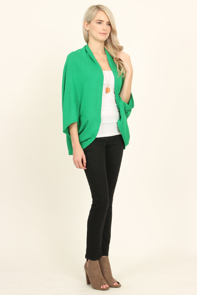 Open Front Dolman Cardigan