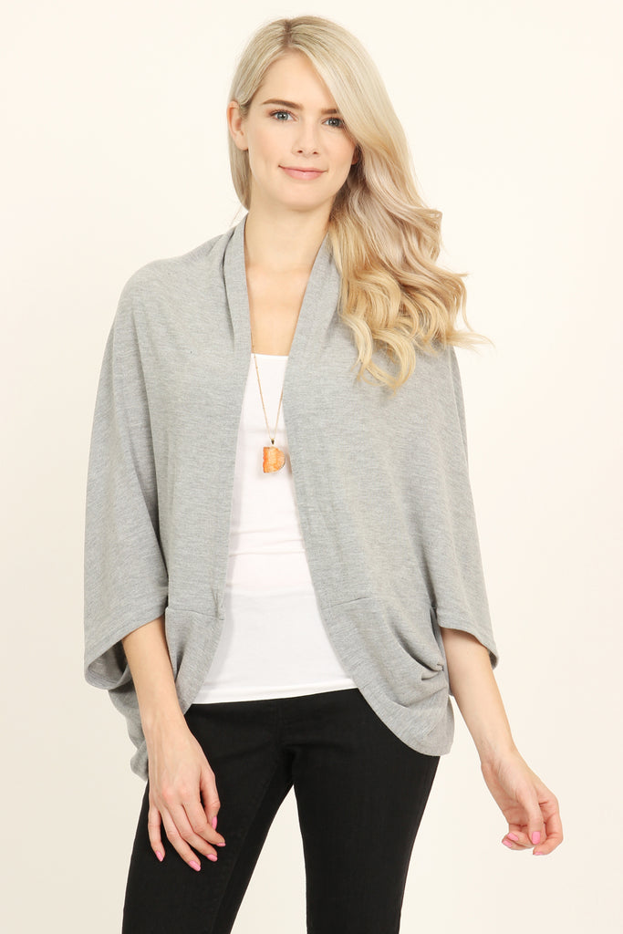 Open Front Dolman Cardigan