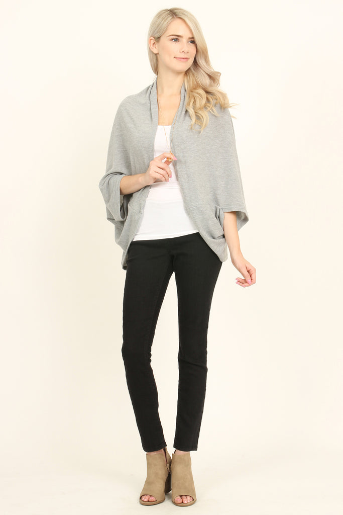 Open Front Dolman Cardigan