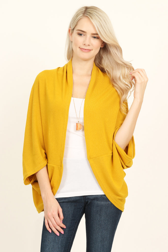 Open Front Dolman Cardigan