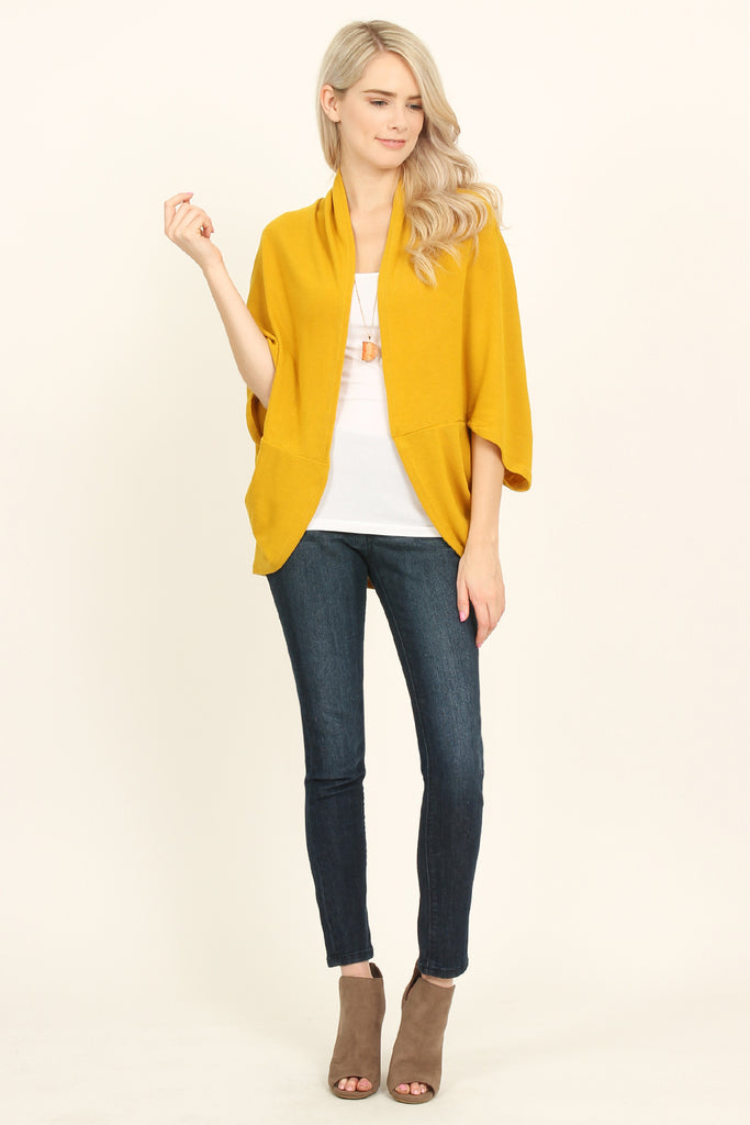 Open Front Dolman Cardigan