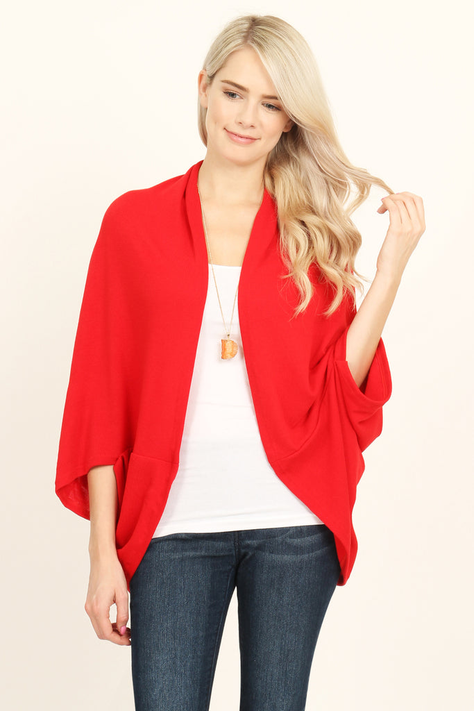 Open Front Dolman Cardigan