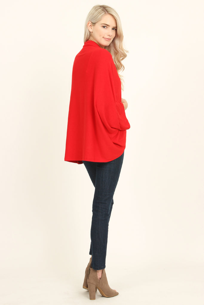 Open Front Dolman Cardigan
