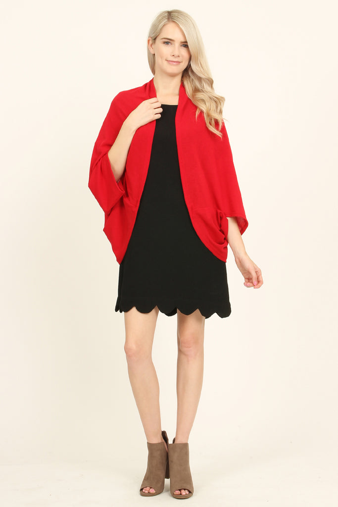 Open Front Dolman Cardigan