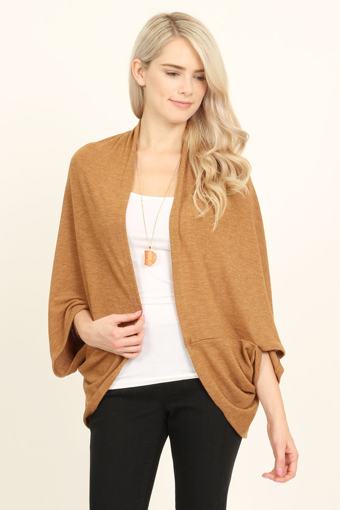Open Front Dolman Cardigan