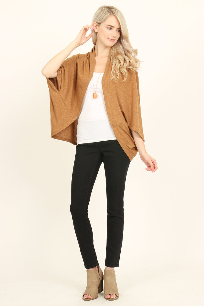 Open Front Dolman Cardigan