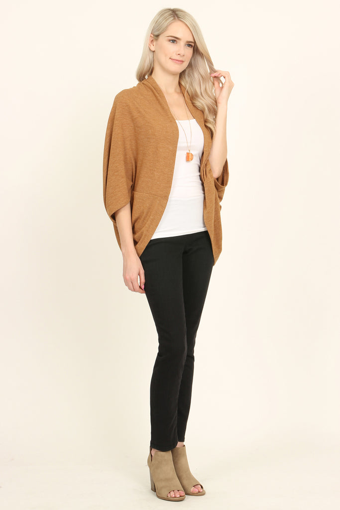 Open Front Dolman Cardigan