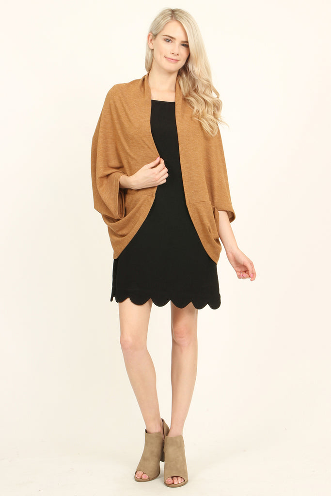 Open Front Dolman Cardigan