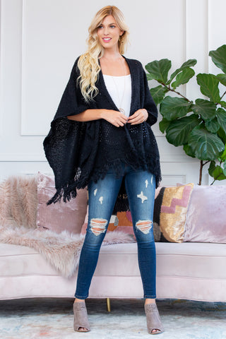 LEOPARD OPEN FRONT KIMONO