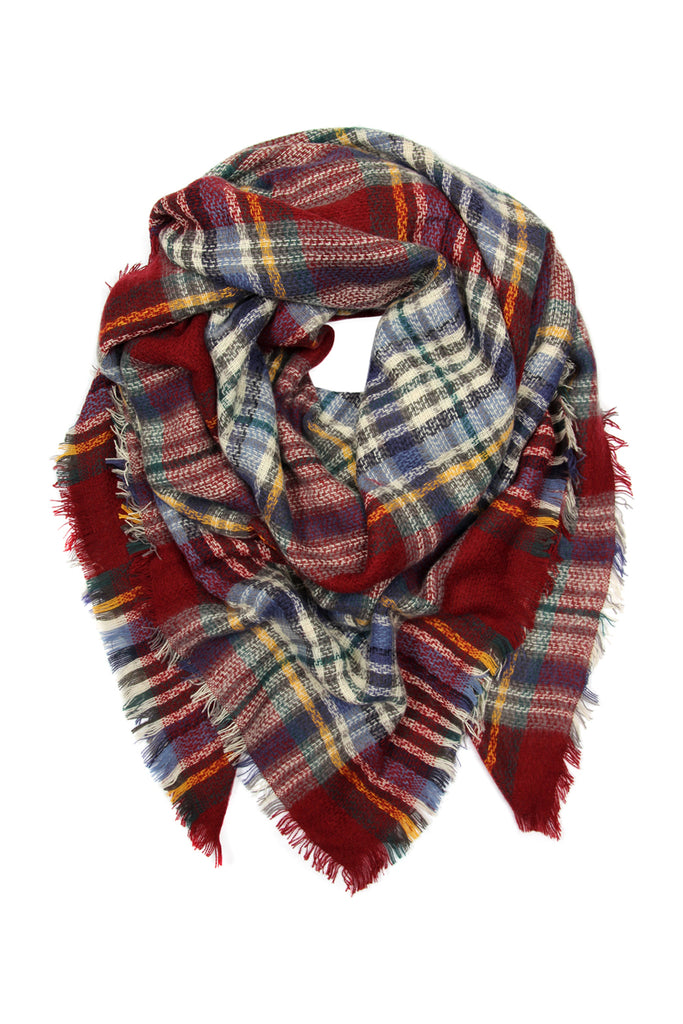 HDF2538 - Fringe Blanket Scarf - Style 5