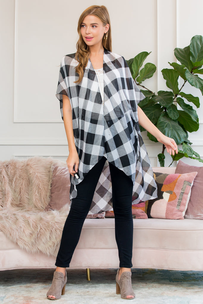 HDF2568 - PLAID KIMONO