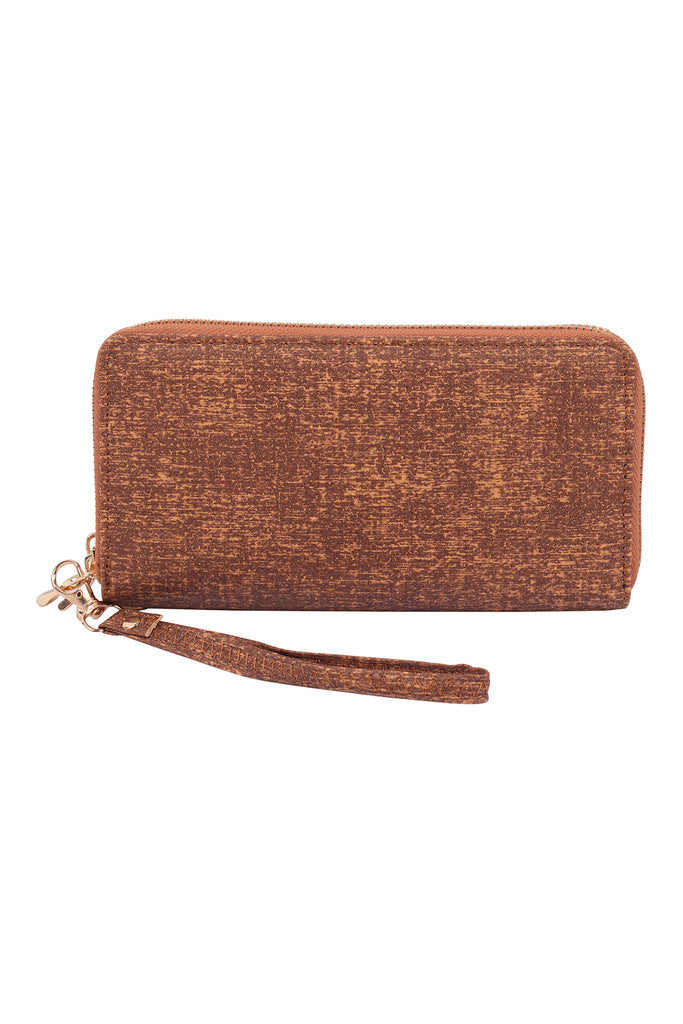 DOUBLE ZIPPER FASHION WALLET