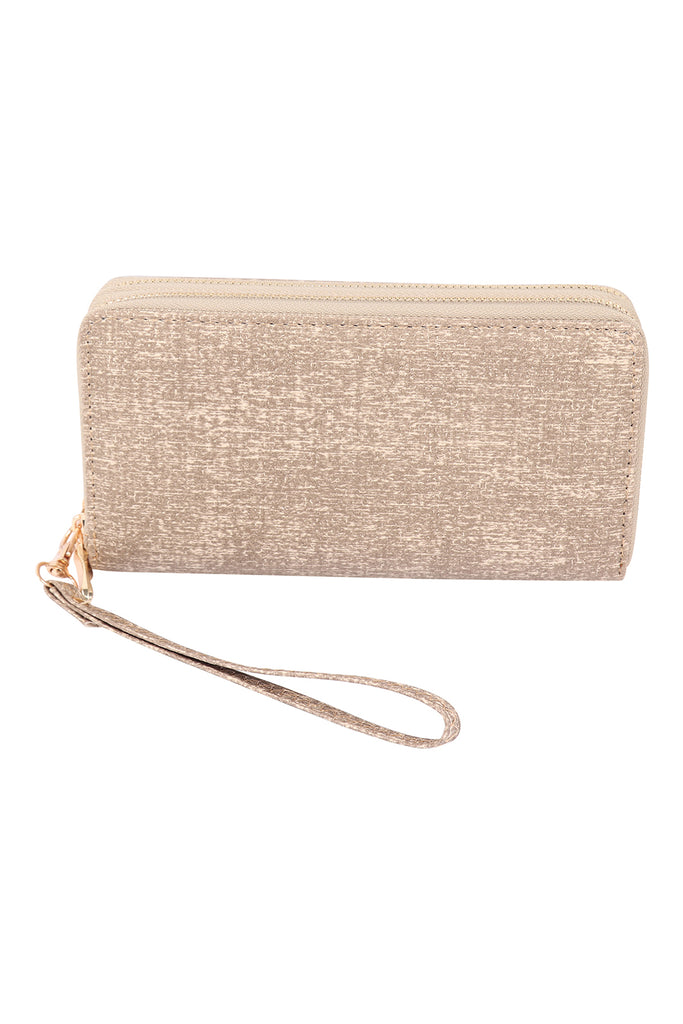 DOUBLE ZIPPER FASHION WALLET