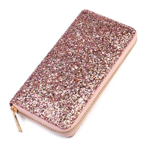 HDG1883 - GLITTER ZIPPER WALLET