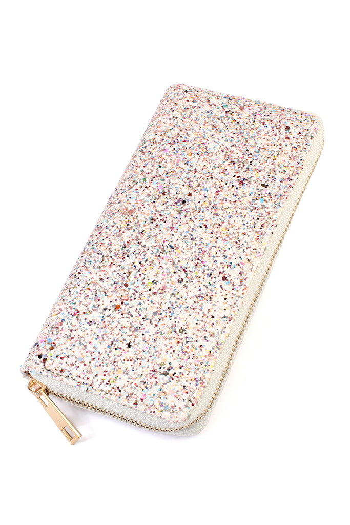 HDG1883 - GLITTER ZIPPER WALLET