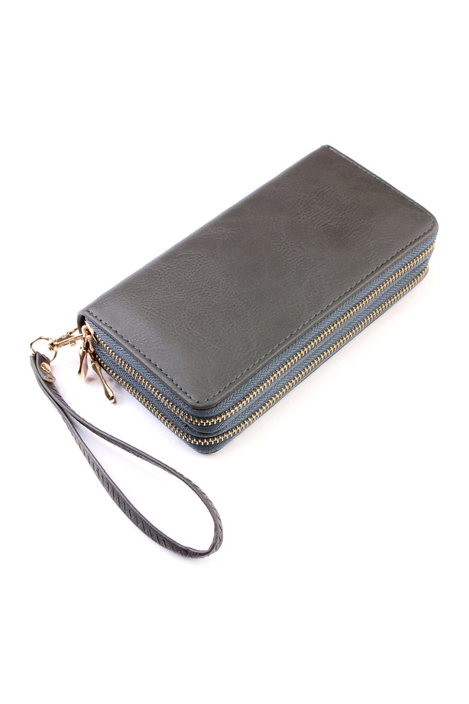 HDG2000 - DOUBLE ZIP AROUND WALLET
