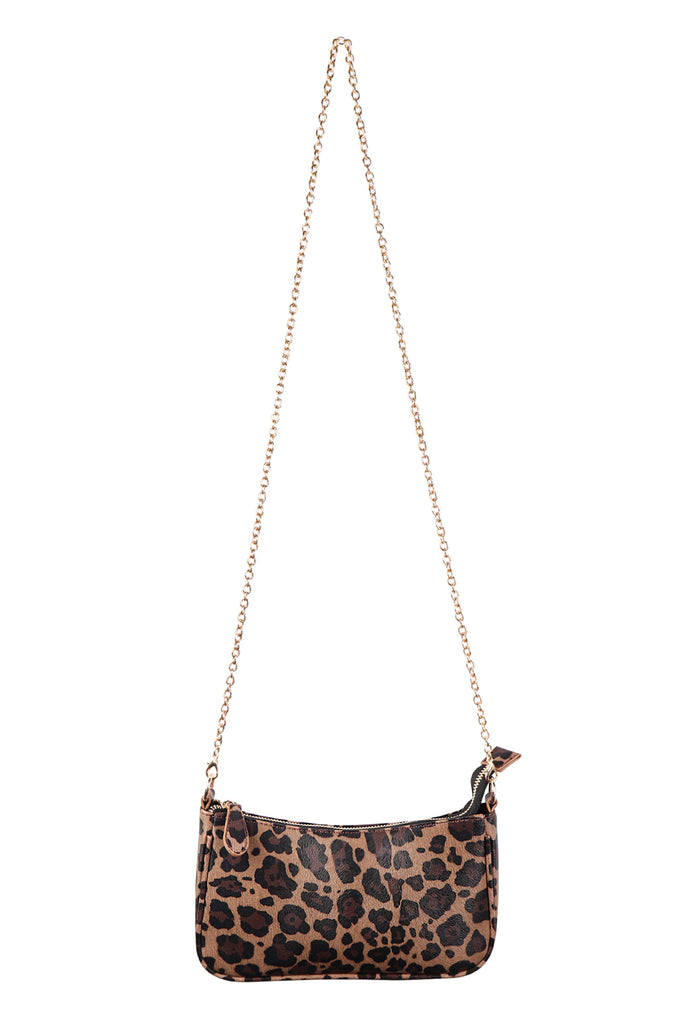 CONVERTIBLE LEATHER CROCODILE TEXTURED SHOLDER BAG, SLING BAG, POUCH