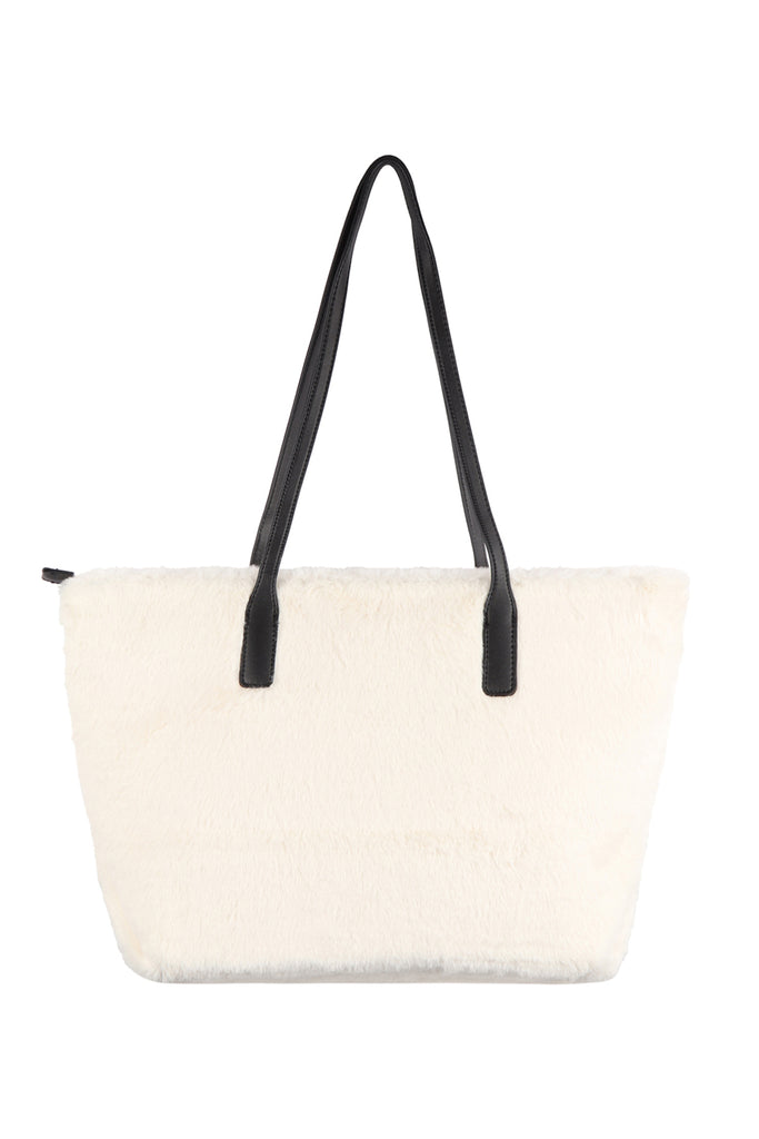 FAUX FUR TOTE BAG
