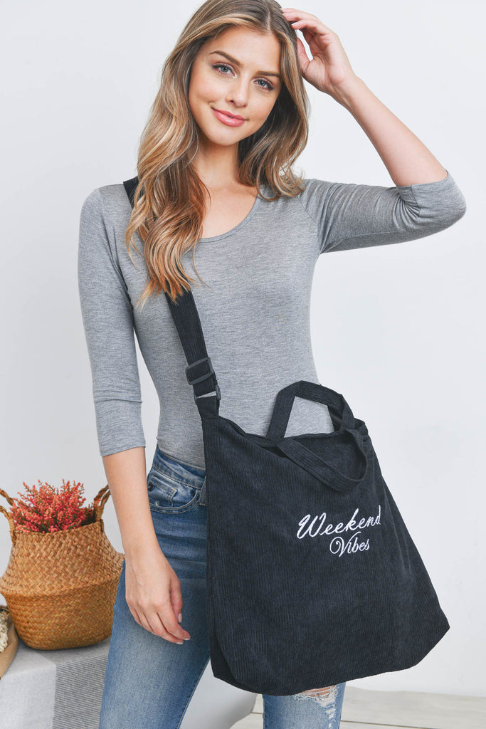 WEEKEND VIBES FASION CROSSBODY SHOULDER TOTE BAG