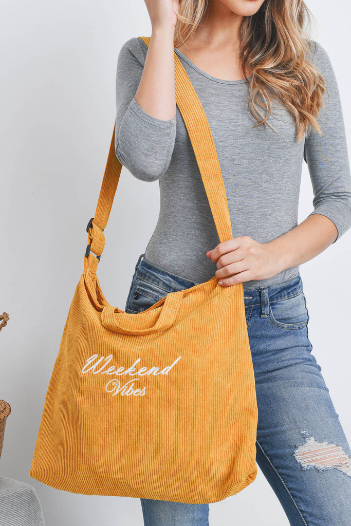 WEEKEND VIBES FASION CROSSBODY SHOULDER TOTE BAG