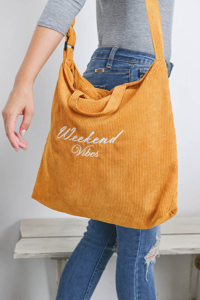 WEEKEND VIBES FASION CROSSBODY SHOULDER TOTE BAG