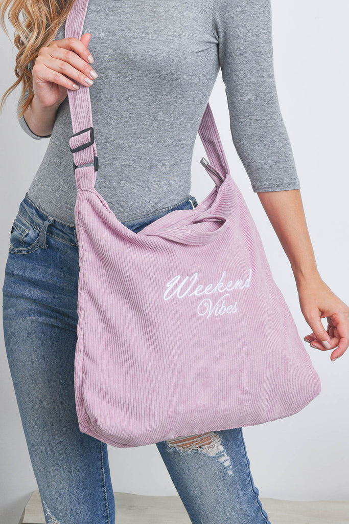 WEEKEND VIBES FASION CROSSBODY SHOULDER TOTE BAG