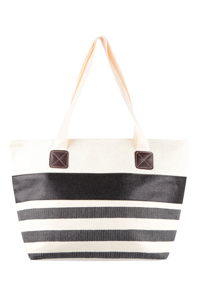 STRIPE WOMEN FASHION TOTE BAG