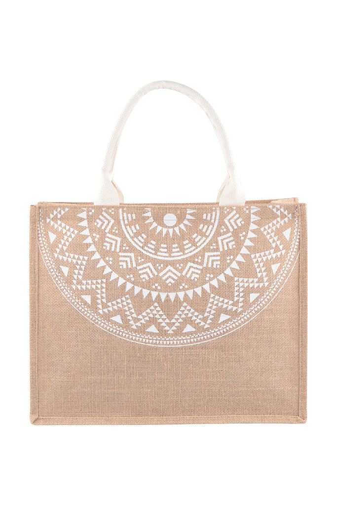 WOMENS FASHION AZTEC PRINT TOTE BAG