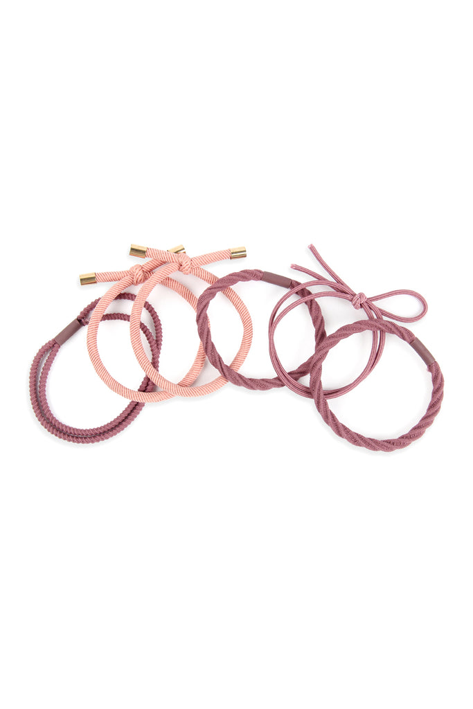 MIXED STRETCH PONYTAIL SET