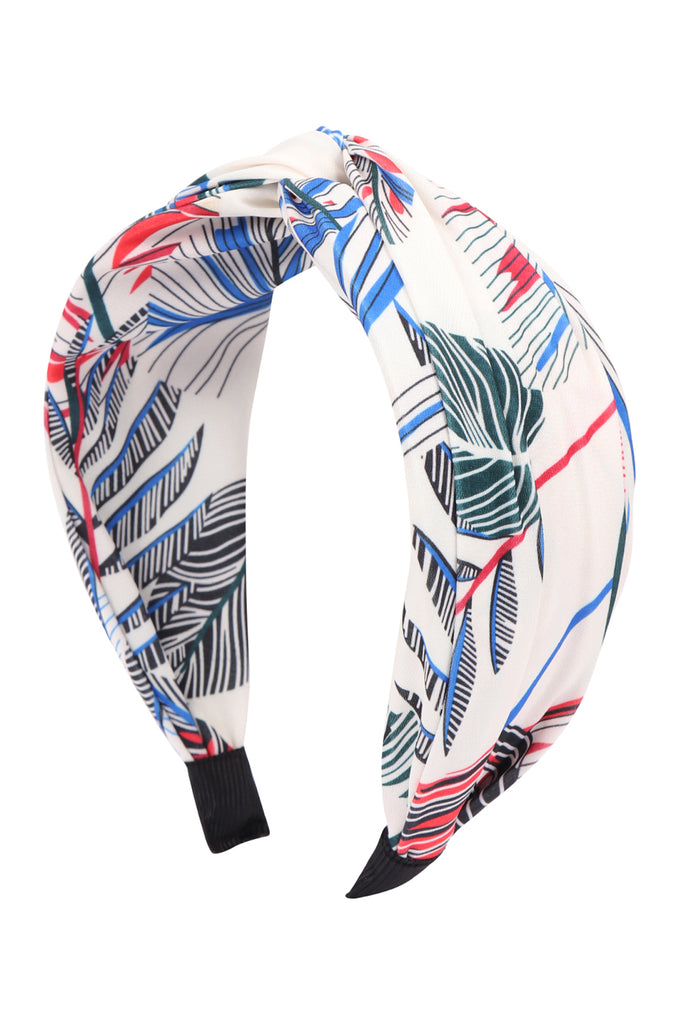 KNOT PRINTED CLOTH HEADBAND