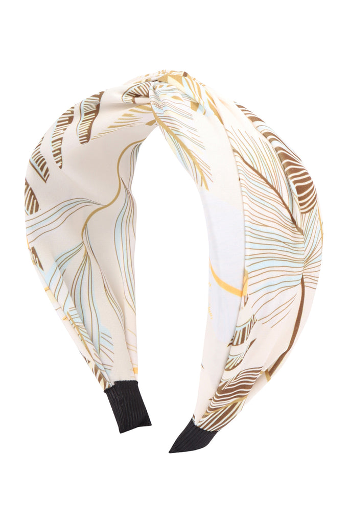 KNOT PRINTED CLOTH HEADBAND