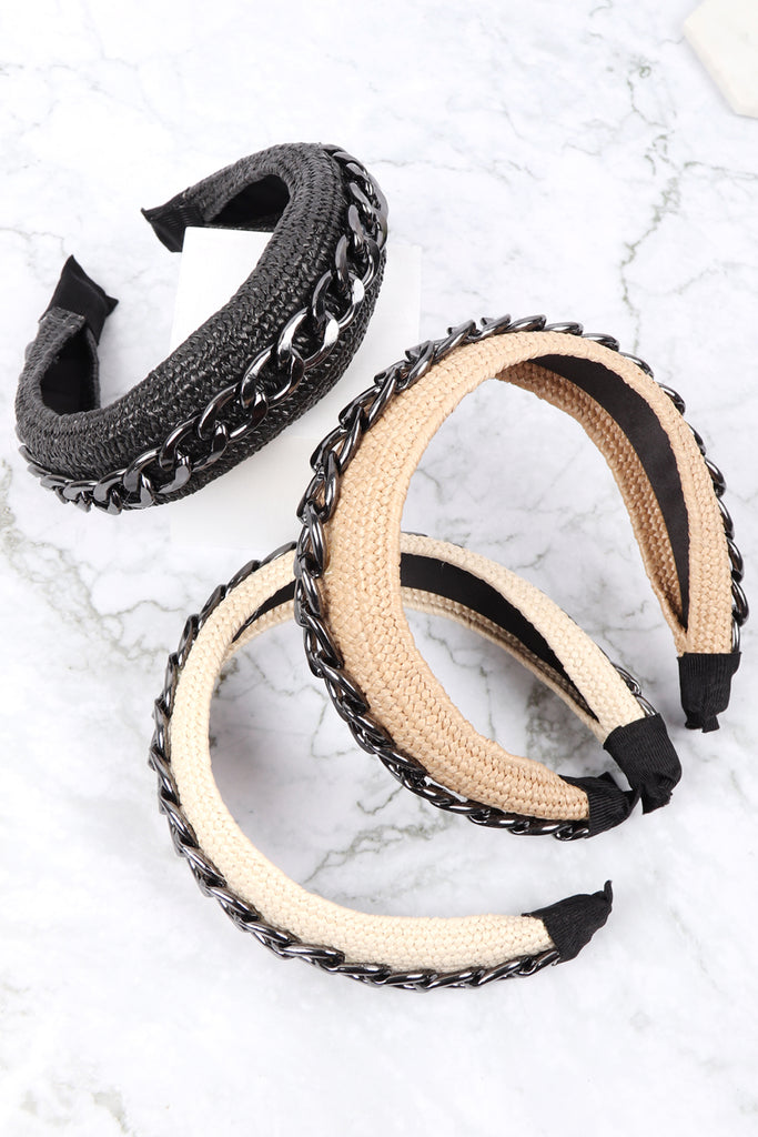 CHAIN ACCENT HEAD BAND