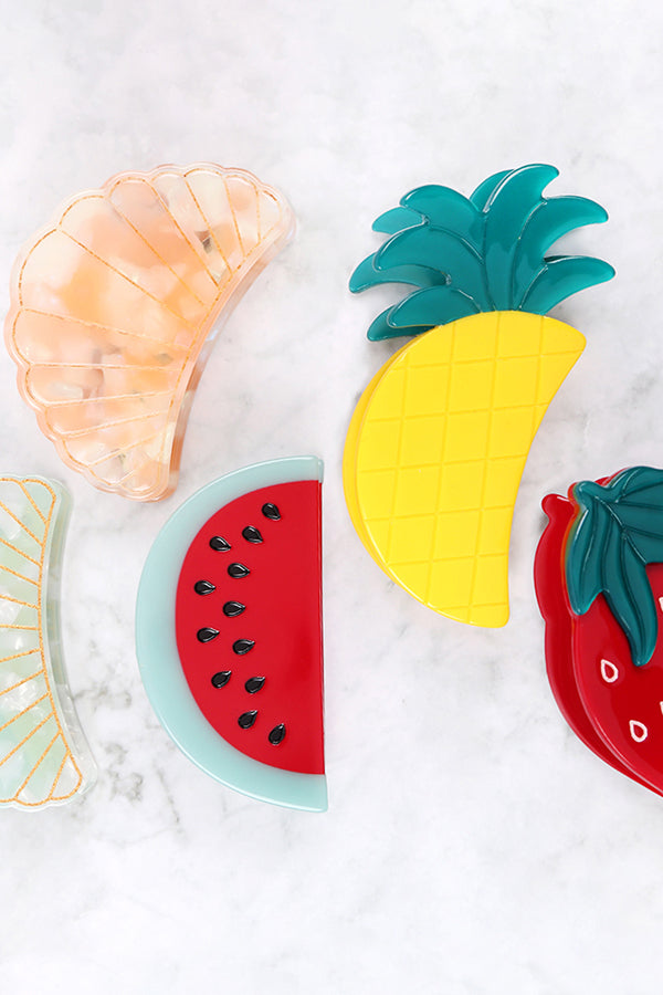 HDH3294 - SEASHELLS HAIR CLAW CLIP