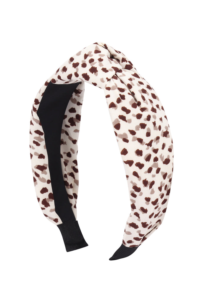 ANIMAL PRINT KNOTTED HEADBAND