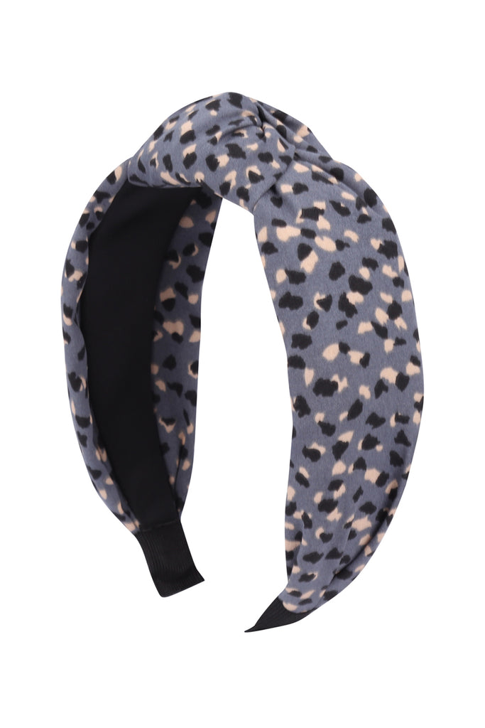 ANIMAL PRINT KNOTTED HEADBAND