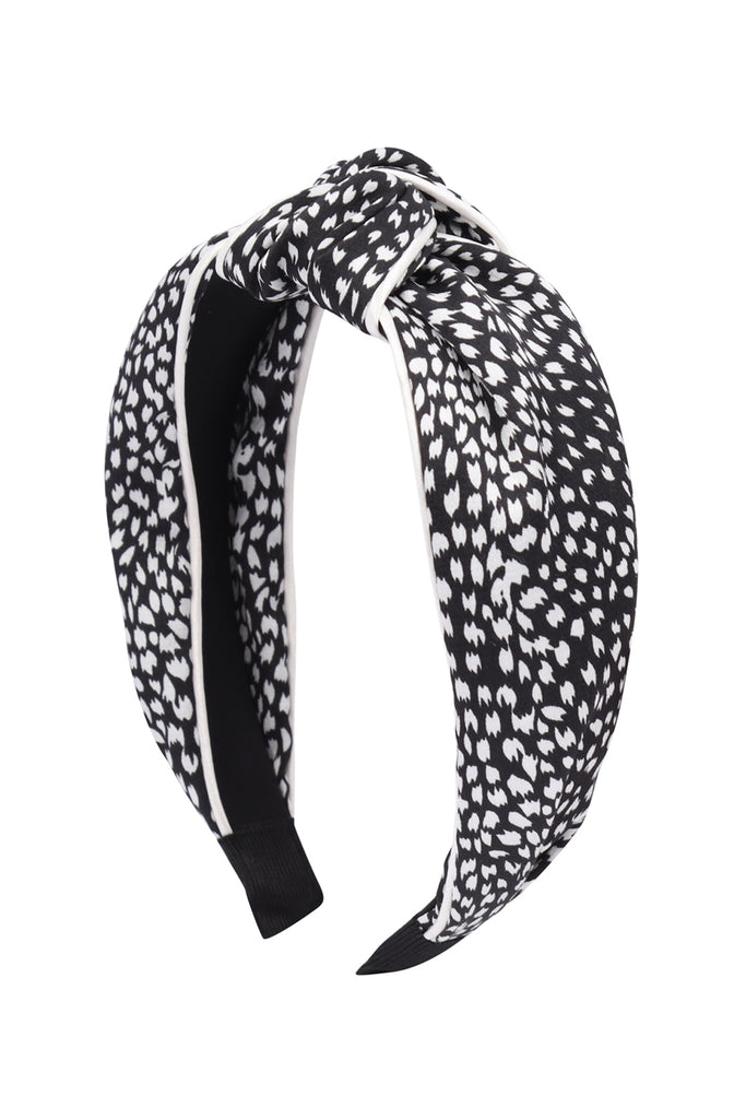 ANIMAL PRINT KNOTTED HEADBAND