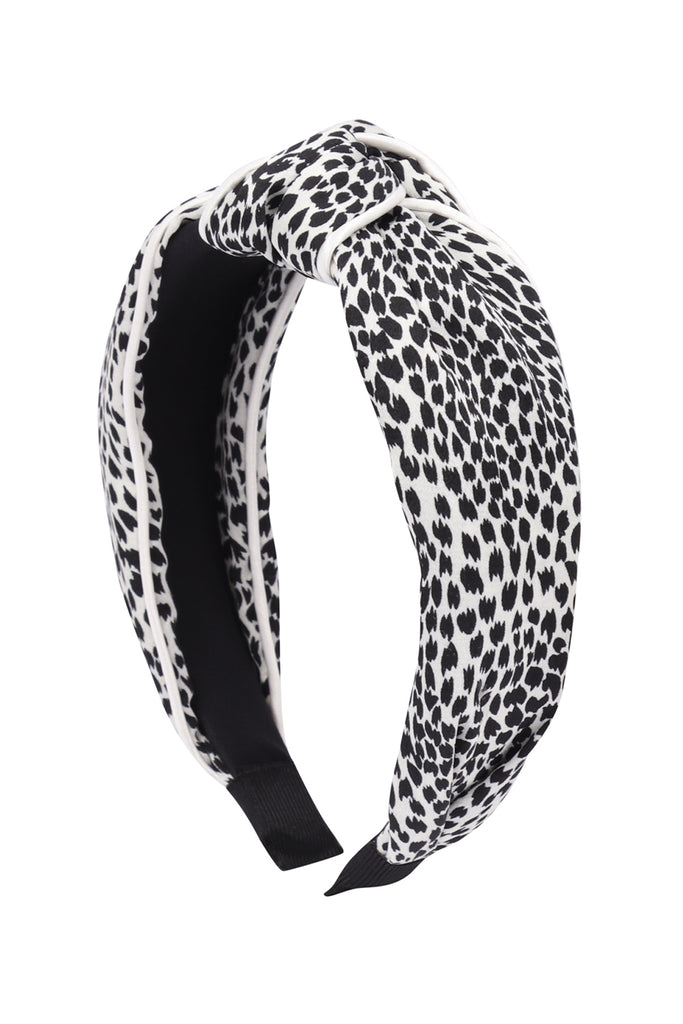ANIMAL PRINT KNOTTED HEADBAND