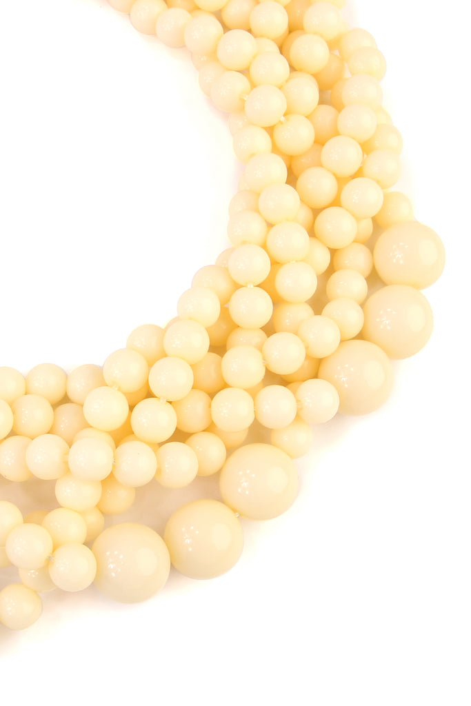 MULTI STRAND BUBBLE CHOKER NECKLACE AND EARRING SET