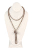 NATURAL STONE HAND KNOTTED LONG NECKLACE