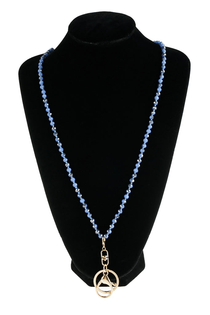 GLASS BEADS LANYARD NECKLACE