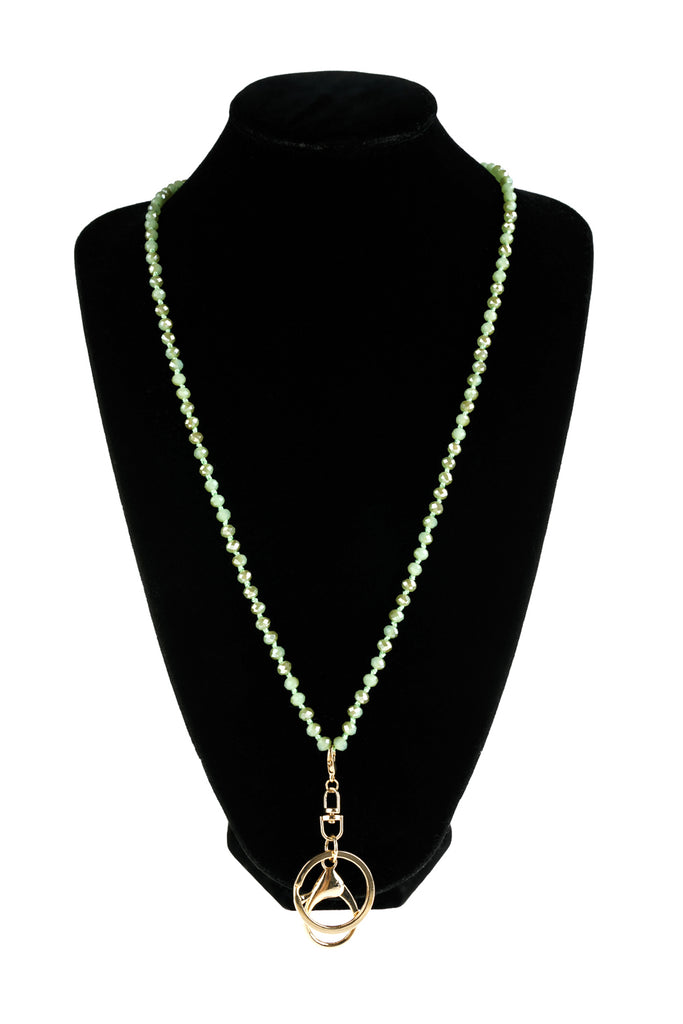 GLASS BEADS LANYARD NECKLACE