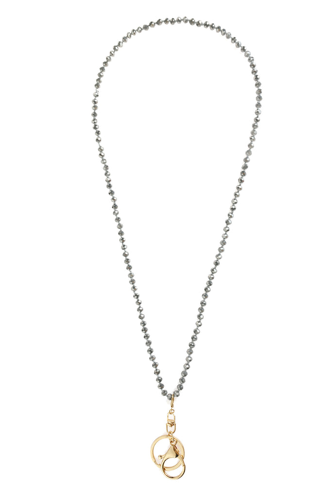 GLASS BEADS LANYARD NECKLACE